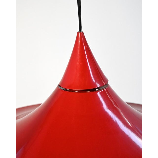 Metal Hanging Lamps by Claus Bonderup and Torsten Thorup for Fog & Mørup, 1960s, Set of 2 For Sale - Image 7 of 14