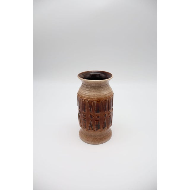 1970s Mid-Century Modern Brutalist Ceramic Vase by Alfred Klein Keramik, 1970s For Sale - Image 5 of 5