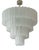 Large White Murano Glass Tronchi Chandeliers in the style of Venini For Sale