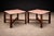 A compelling study in material contrast and architectural clarity, this pair of Brazilian side tables from the 1960s...