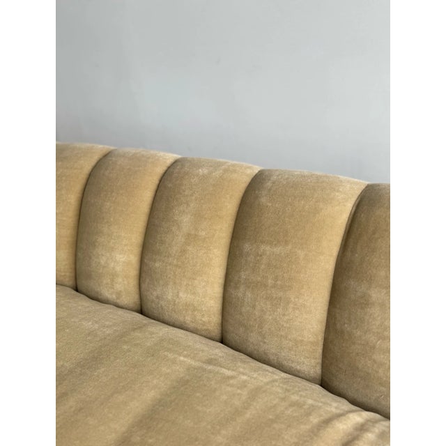1980s One of One Arched Channel Back Sofa For Sale - Image 4 of 16