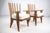 Oak and Fabric Dining Chairs attributed to Guillerme et Chambron for Votre Maison, 1960s, Set of 2 For Sale - Image 9 of 9