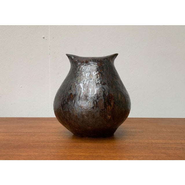 Large Studio Pottery Owl Sculpture, 1980s For Sale - Image 5 of 18