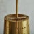 Modern Vintage Brass Pendant Light with Perforated Trim For Sale - Image 3 of 11