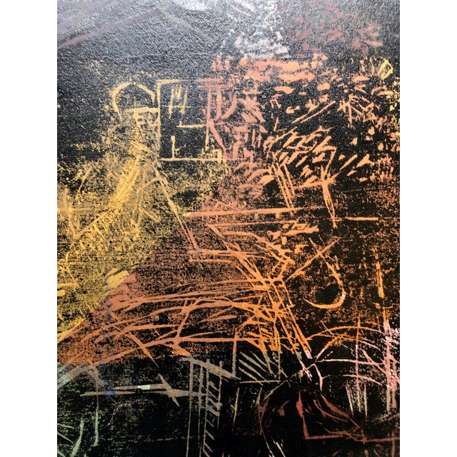 Oscar Murillo, Latin American Figurative Abstract Expressionist Mixed Media Monoprint Painting For Sale In Miami - Image 6 of 11