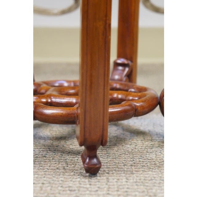 Vintage Chinese Chinoiserie Carved Elm Pedestal Plant Sculpture Stand 26" For Sale - Image 13 of 13