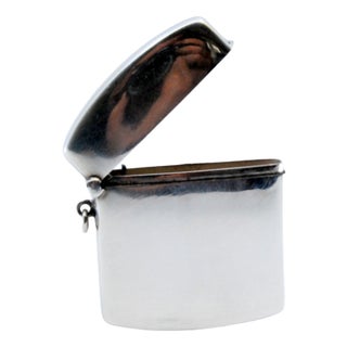 Square Silver Matchbox with Sandpaper Base For Sale
