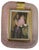 Pink Twisted Murano Glass and Brass Photo Frame from Barovier & Toso, 2000s For Sale