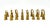 Chapman Manufacturing Company Late 20th Century Set of 8 Solid Brass Tassel Napkin Rings – Hollywood Regency / Traditional For Sale - Image 4 of 10