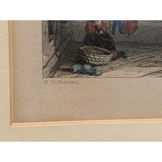 Late 1800's Antique Cityscape Engravings in Burlwood Frames- a Pair For Sale - Image 12 of 12