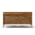 Paul McCobb for Calvin Mid Century Mahogany and Brass Credenza This credenza measures: 66 wide x 19.25 deep x 36.25 inches...
