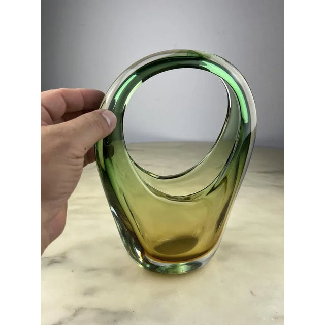 Sommerso Murano Glass Vase, Italy, 1960s For Sale - Image 6 of 9