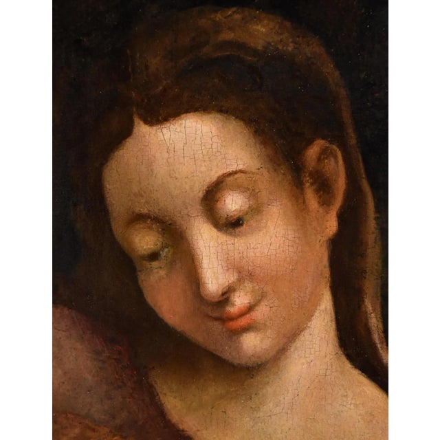 School of Antonio Allegri / Il Correggio, Madonna and Child, 1580, Oil on Board For Sale - Image 11 of 18