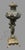 Vintage Embossed Metal Parlor Table Lamp With Figural Cherub Cupid Base For Sale - Image 10 of 10