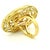 1970s Italian Modernist 18k Gold Openwork Spiral Statement Ring, Size 6 For Sale - Image 12 of 15