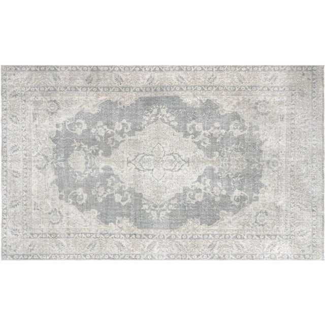 Textile 1960s Turkish Oushak Rug For Sale - Image 7 of 7