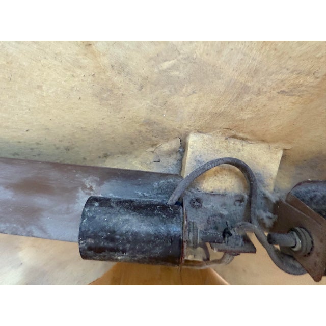 1980s Serge Roche Style Palm Wall Torchiere Floor Lamp For Sale - Image 10 of 10