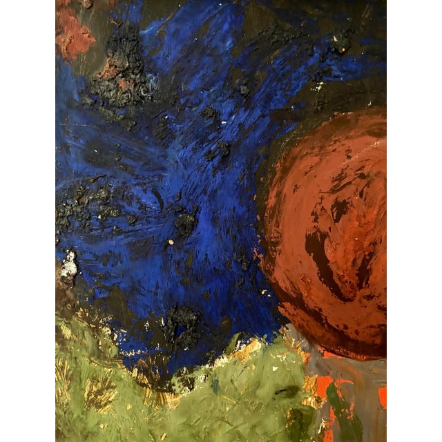 1960s Relocation Super Sale! 1960s Abstract Expressionist Oil Painting by Martin Rosenthal, Framed For Sale - Image 5 of 11