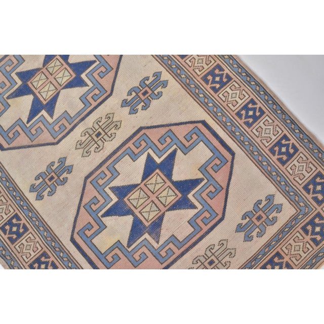 1960s Antique Oushak Floral Carpet For Sale - Image 5 of 9