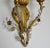 Early 20th Century Banci Gilt & Silvered Bronze Sconces, Italian With Rock Crystal Floral Motif Design -Pair For Sale - Image 15 of 18