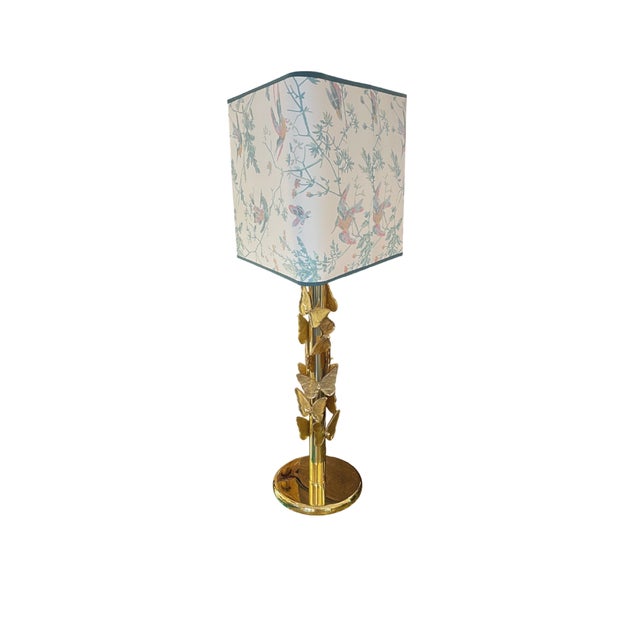 Golden Murano Butterfly Table Lamps, 1970s, Set of 2 For Sale - Image 4 of 7