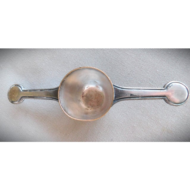 Silver Antique Pewter Barbell Jigger Three Piece Set, C. 1939 For Sale - Image 8 of 12