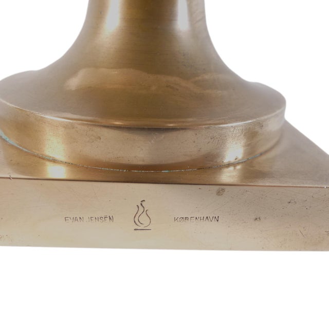 An extraordinary bronze object by Danish designer Evan Jensen. It is not a lidded box, but a freestanding object weighing...