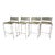 1970s Mid-Century Italian Chrome Spaghetti Stools Set of 4 For Sale