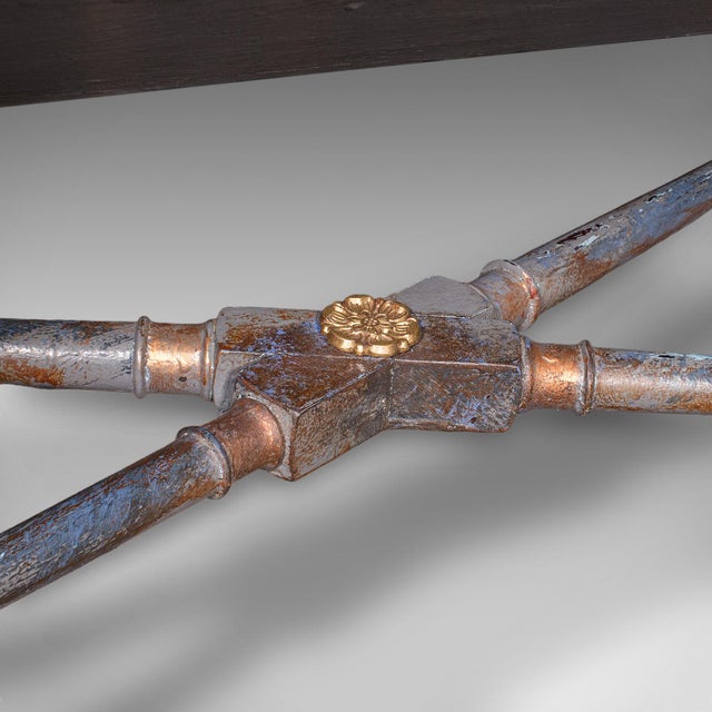 Antique Georgian Revival Book Trough, English, Painted, Library Stand, Edwardian For Sale - Image 12 of 12