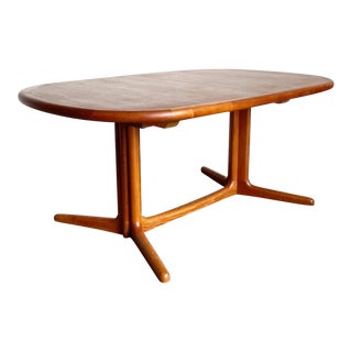 Danish Modern Teak Dining Table by Edvard Valentinsen For Sale