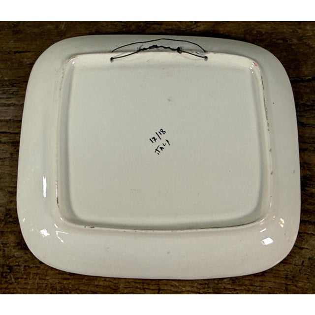 Vintage Italian Mid Century Giovanni Petucco Italian Ceramic Wall Plaque With Troubadour Figure For Sale In Providence - Image 6 of 7