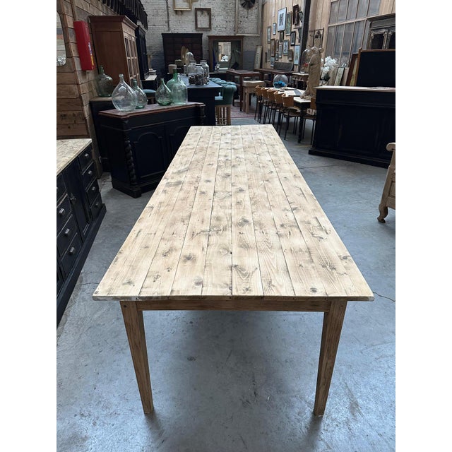 Wood Large Mid-20th Century Tavern Table For Sale - Image 7 of 9