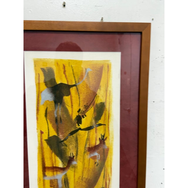 Jahman San Wildlife Painting, Vintage For Sale - Image 9 of 12
