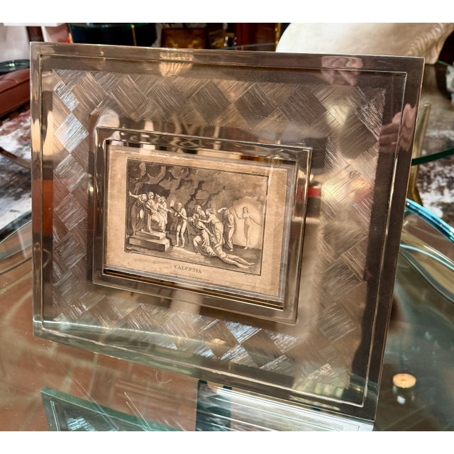 Italian Silver Photo Frame From the 1960s For Sale - Image 10 of 10