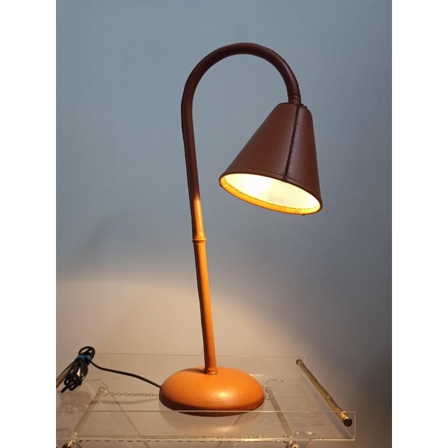 Table Lamp by Jacques Adnet for Valenti, 1960s For Sale - Image 14 of 15