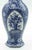 Ceramic blue vase is an original decorative object realized in 19th century by Franz Anton Mehlem. Elegant vase with...