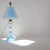 Vintage Walther & Sohne Art Deco Frosted Blue Mermaid Boudoir Lamp For Sale - Image 10 of 12