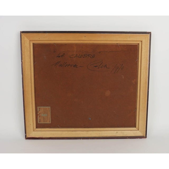Bernardino Celia Colomb, La Calobra, 1970, Oil Painting, Framed For Sale - Image 7 of 9
