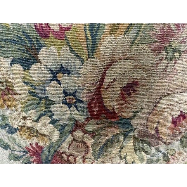 Pair of Custom Aubusson Tapestry and Velvet Pillows by Melissa Levinson For Sale - Image 9 of 10