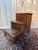 Library Staircase in Mahogany and Leather, 1950s For Sale - Image 9 of 9