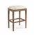 Farmhouse Cora Nailhead Bar Stool - Soft Brown Cowhide For Sale - Image 3 of 3