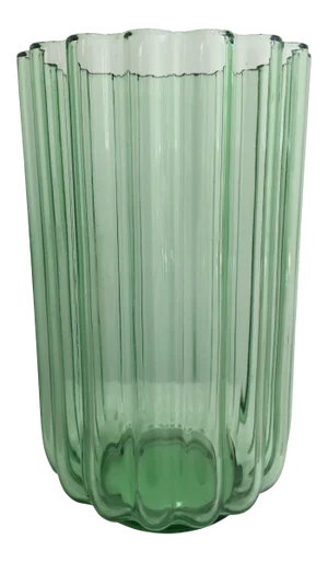 1930’s Green “Lotus” Vase by George Sakier for Fostoria Glass Company