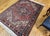 Vintage Heriz Rug, Hand-Knotted Wool, Geometric Medallion Pattern, Red & Navy, 5x7 For Sale - Image 15 of 15