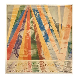 Signed & Numbered Exhibition Poster by Larry Rivers, Robert Miller Gallery, New York, 1977 For Sale