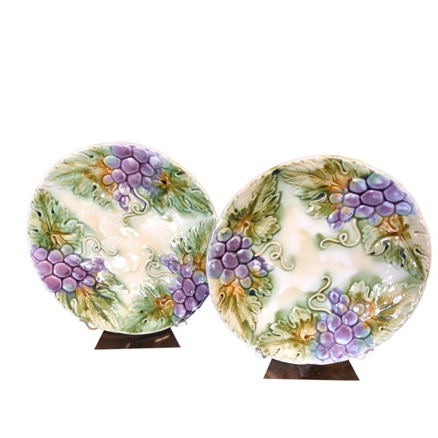 Ceramic French 19th Century Grape Plate For Sale - Image 7 of 7