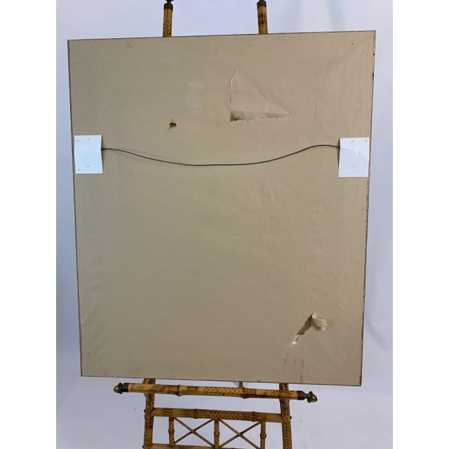 Purple Isaac Maimon Painting of Two Fashionable Women at Cafe For Sale - Image 8 of 9