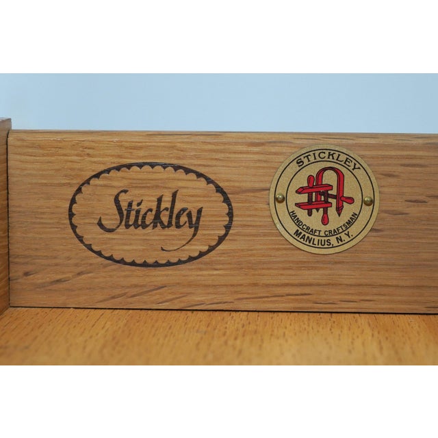Stickley Harvey Ellis Inlay Oak Writing Desk For Sale - Image 17 of 18