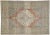 Brick Red Vintage Turkish Oushak Rug - 06'11 X 09'09 For Sale - Image 8 of 9