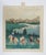 Rustic 1940s Outsider Folk Art Horses Riders in Mountain Landscape Painting For Sale - Image 3 of 3