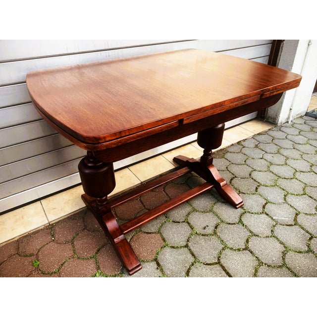 Extensible Beech Table, 1960s For Sale - Image 17 of 18